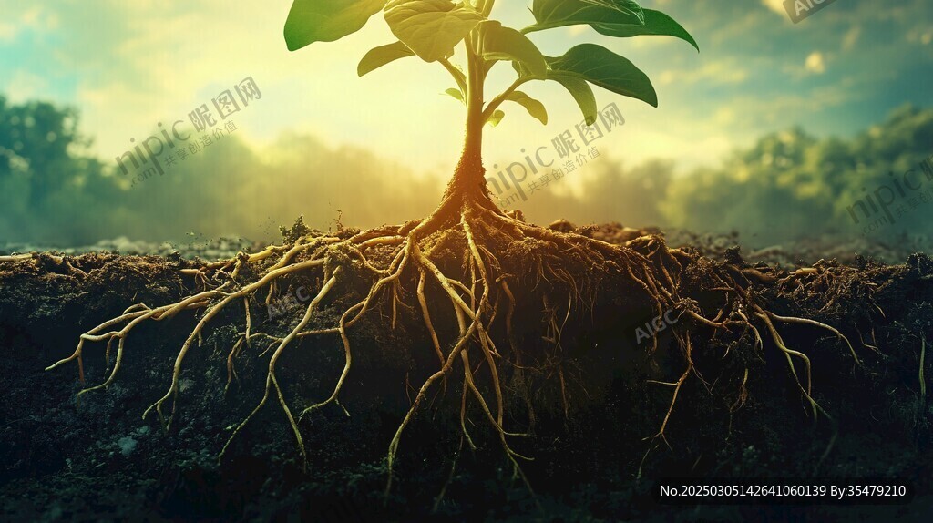 植物的根系與天空