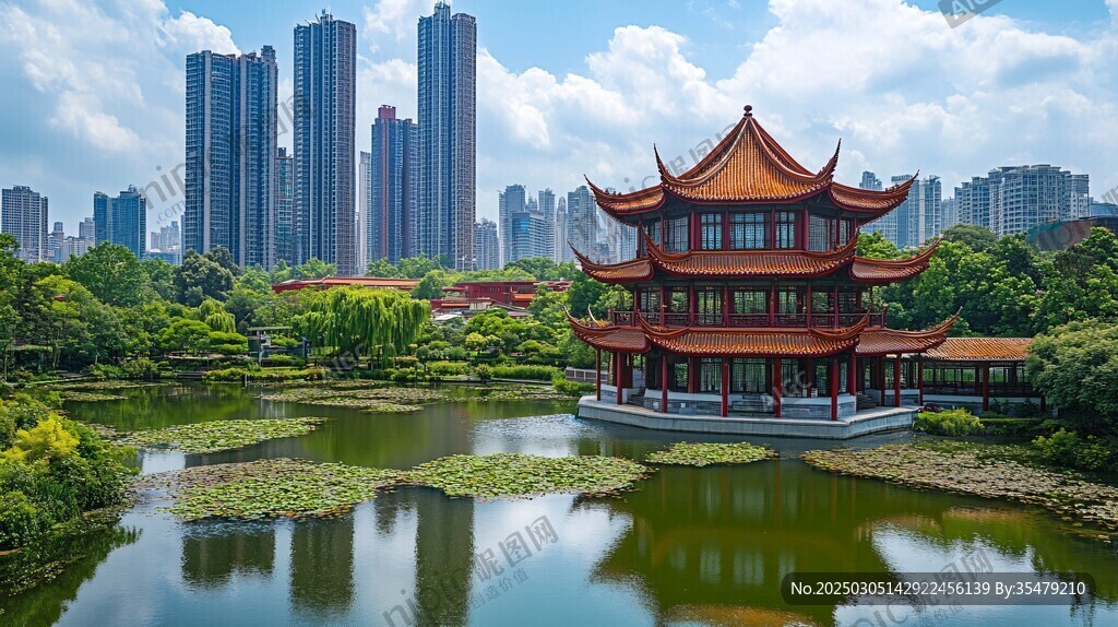 城市中的傳統(tǒng)亭閣