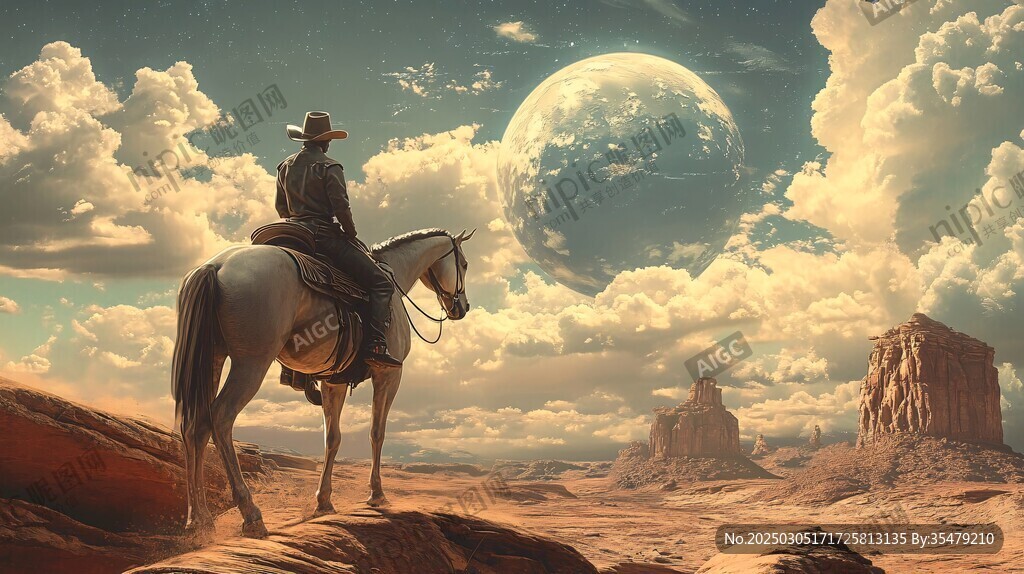 星空下的孤獨(dú)騎士
