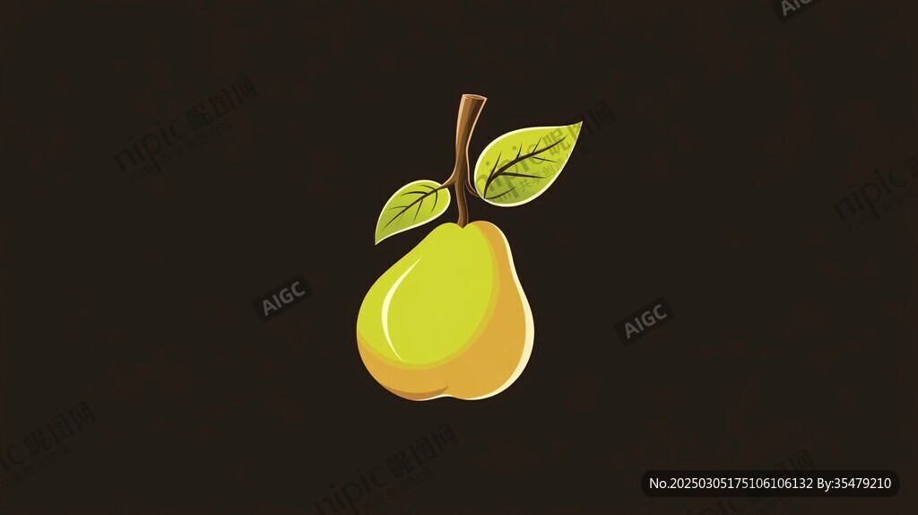 簡(jiǎn)約梨形圖形藝術(shù)