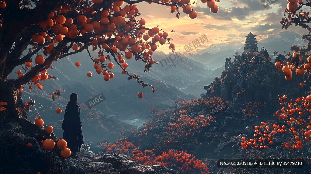 橙色夢(mèng)境中的山谷隱居