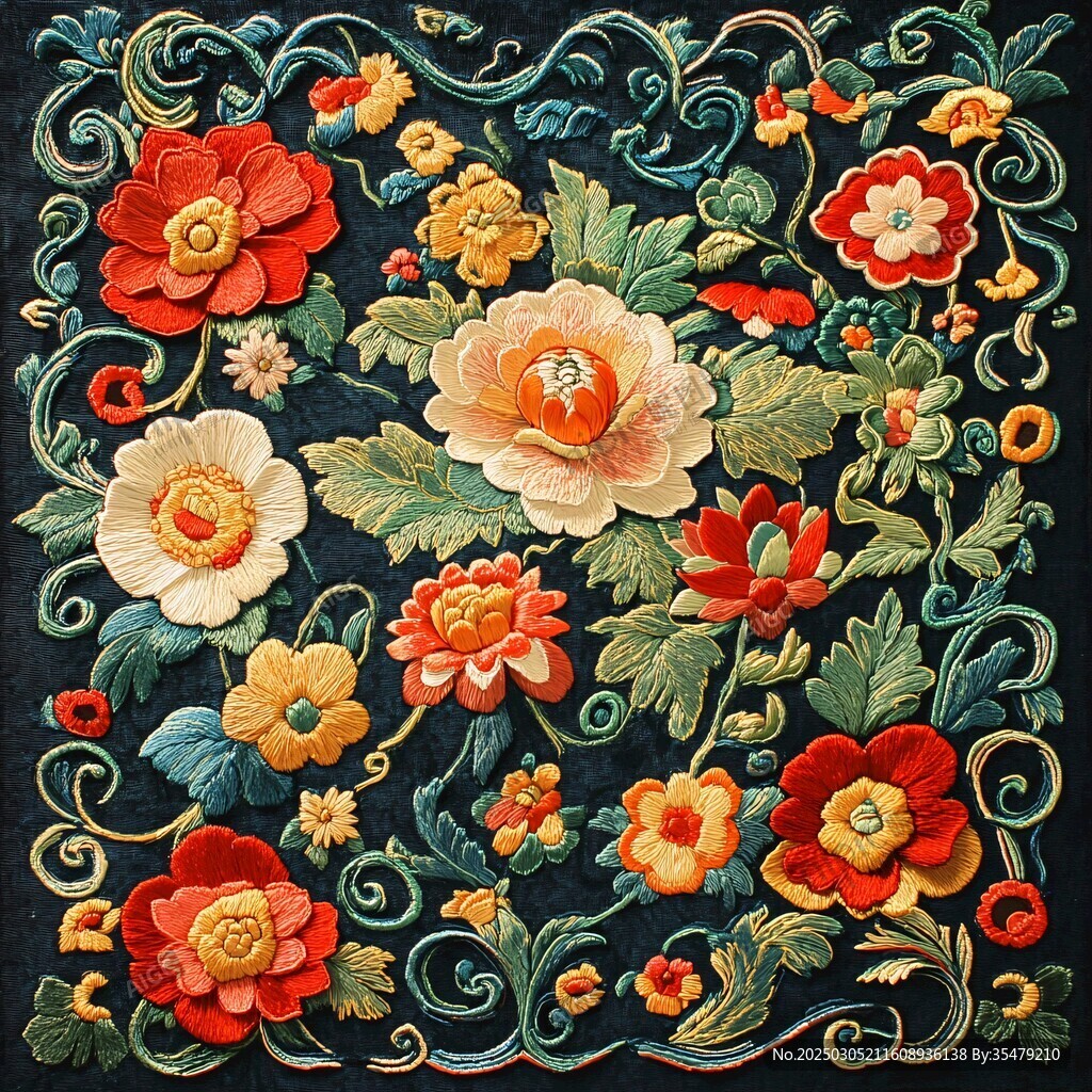 絢麗多彩的刺繡藝術