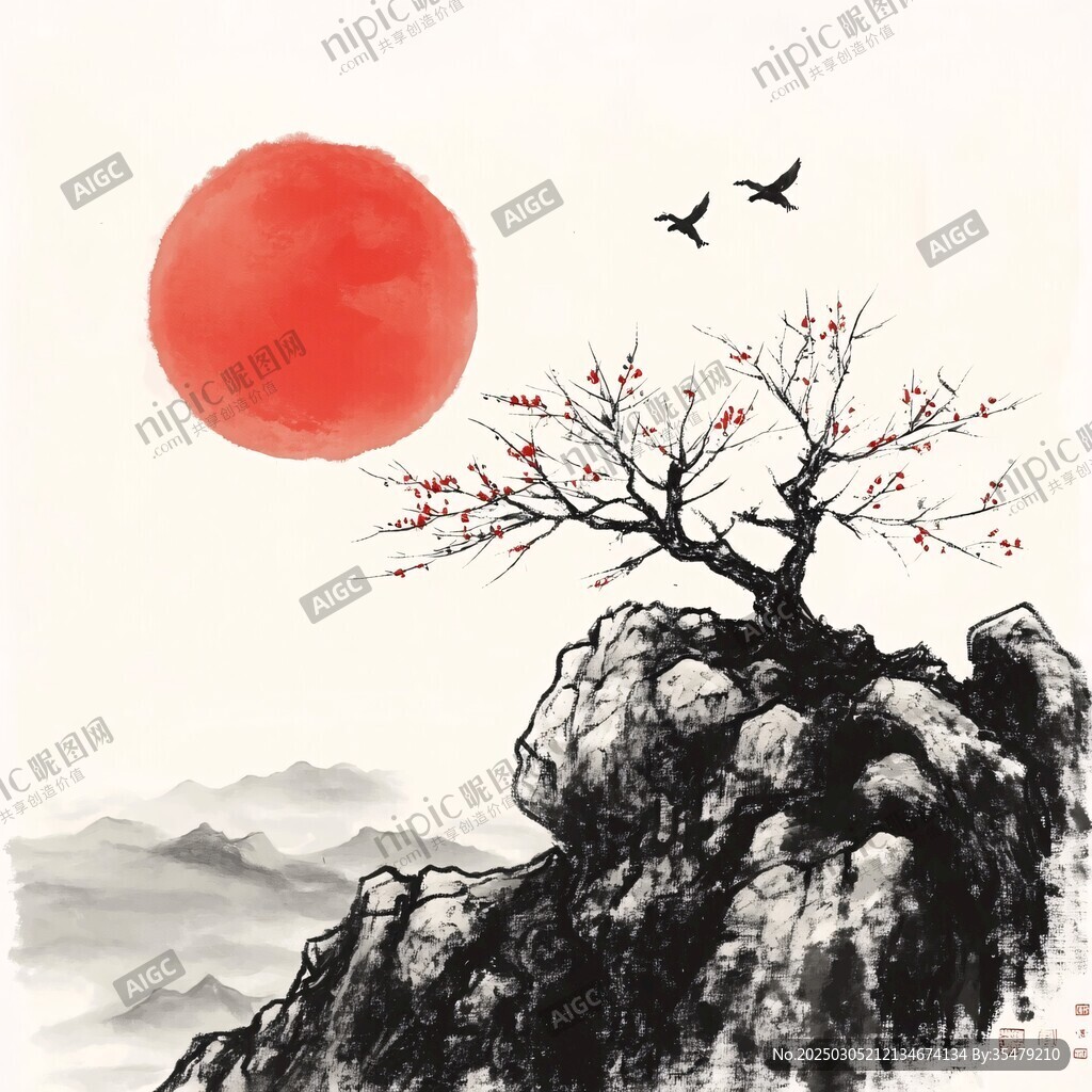 梅嶺月影