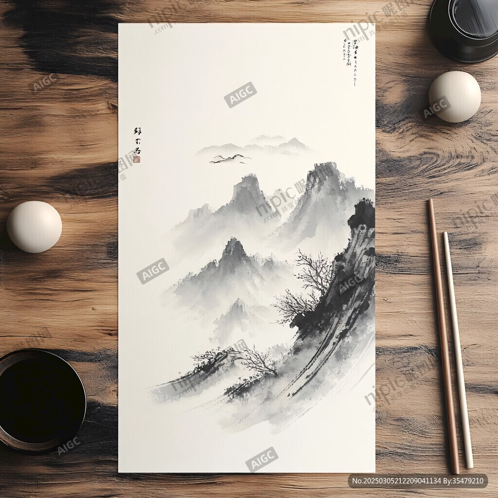 山水畫(huà)作品