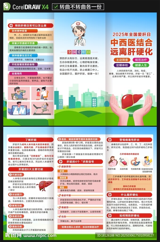 2025年愛肝日三折頁