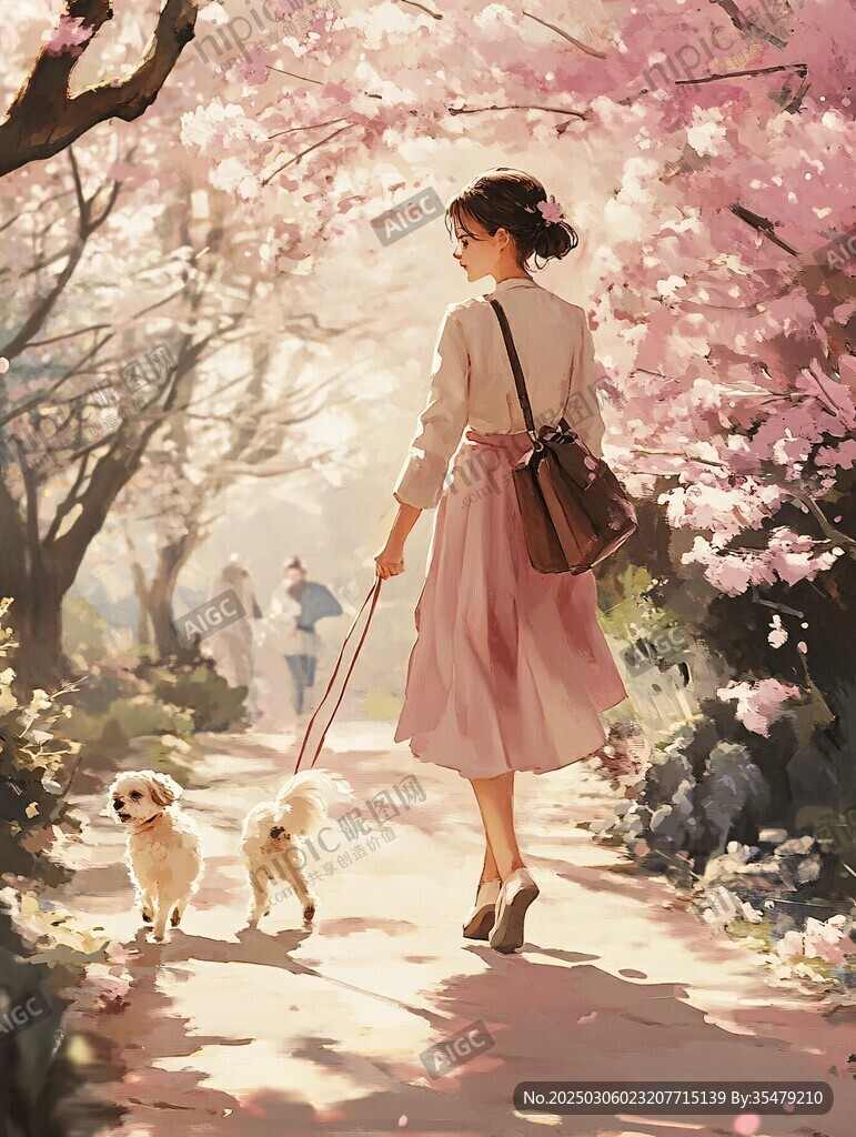 櫻花漫步的時(shí)光
