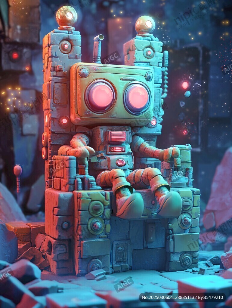 宇宙中的機器人王座