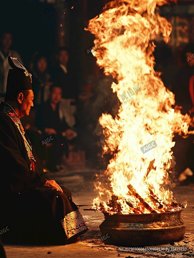 火焰中的傳統儀式