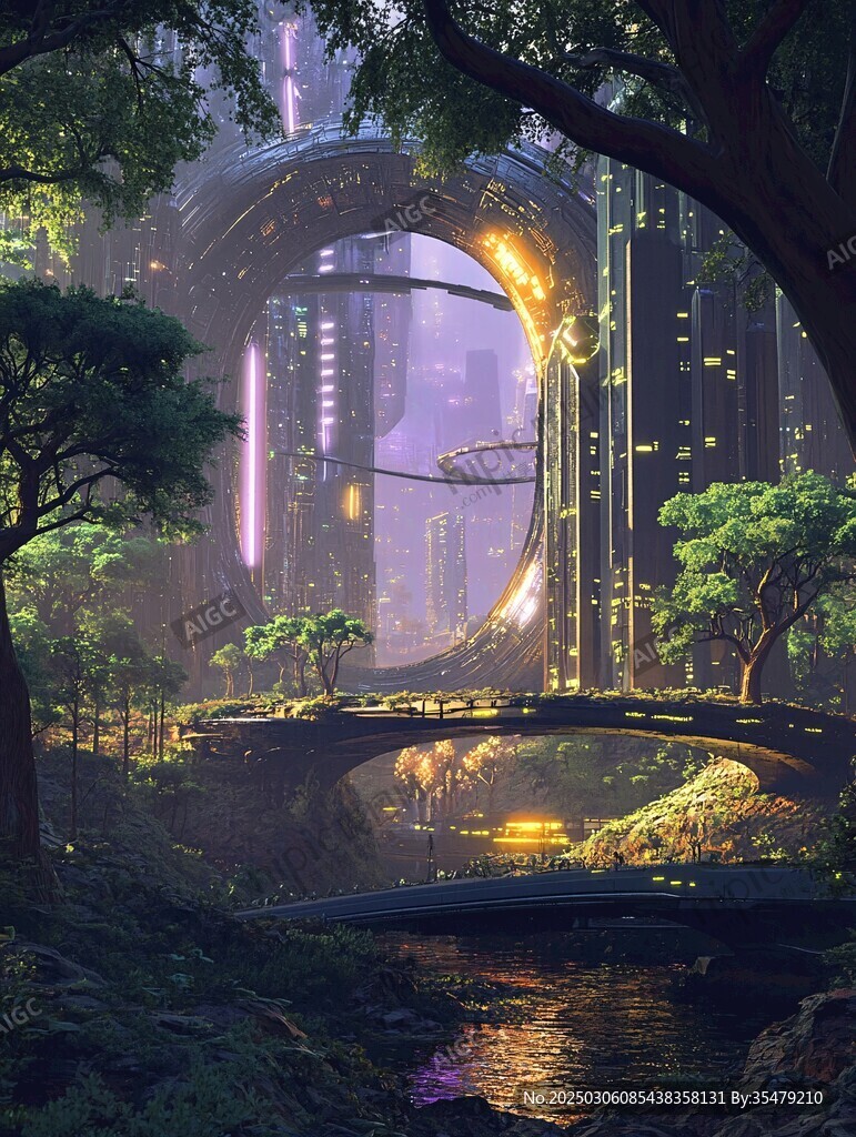 光影下的城市綠洲