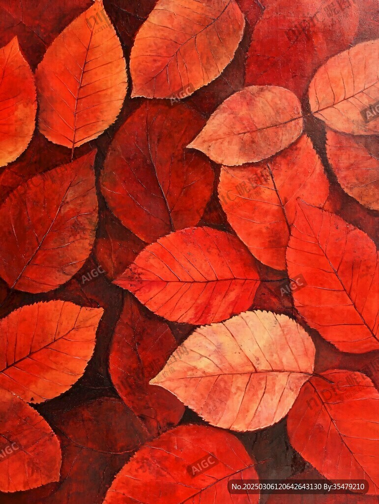秋日暖陽下的紅葉盛宴