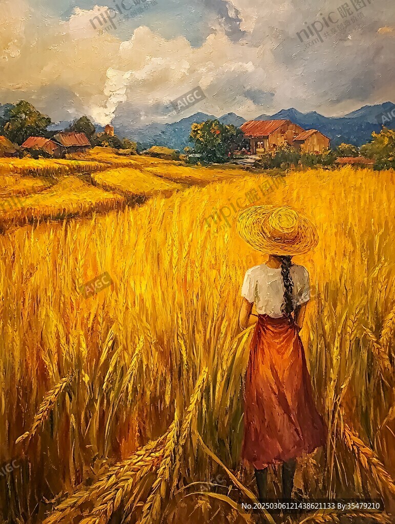 麥田里的風景