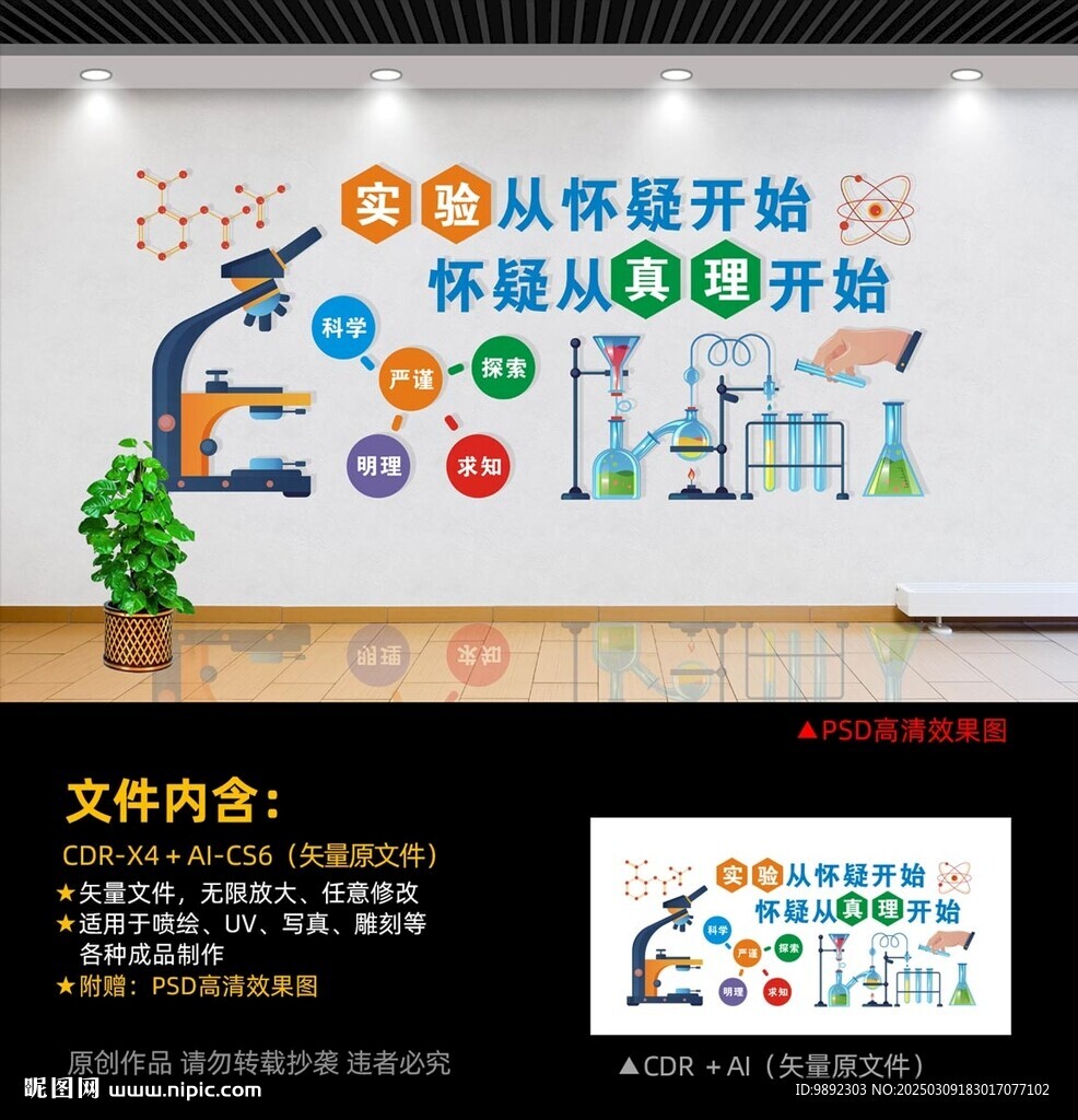 化學實驗室文化墻