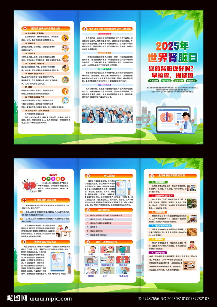2025年 世界腎臟日  三折
