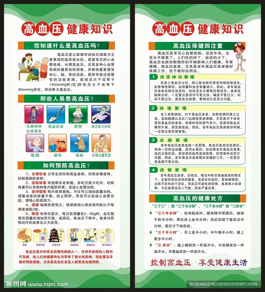 高血壓日展架