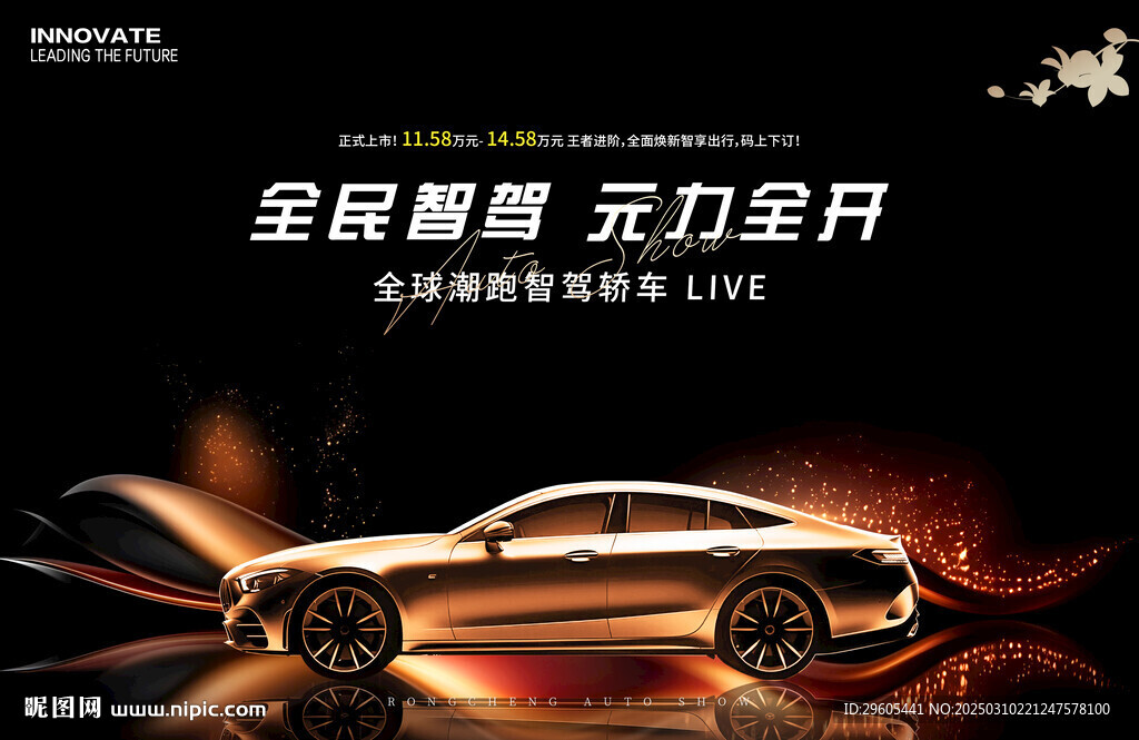 汽車新能源車展板