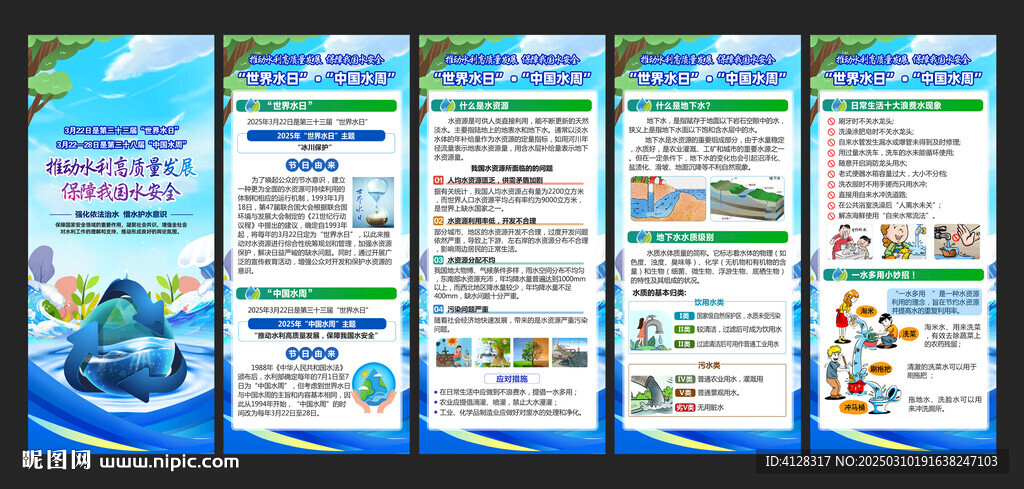 世界水日中國水周X展架