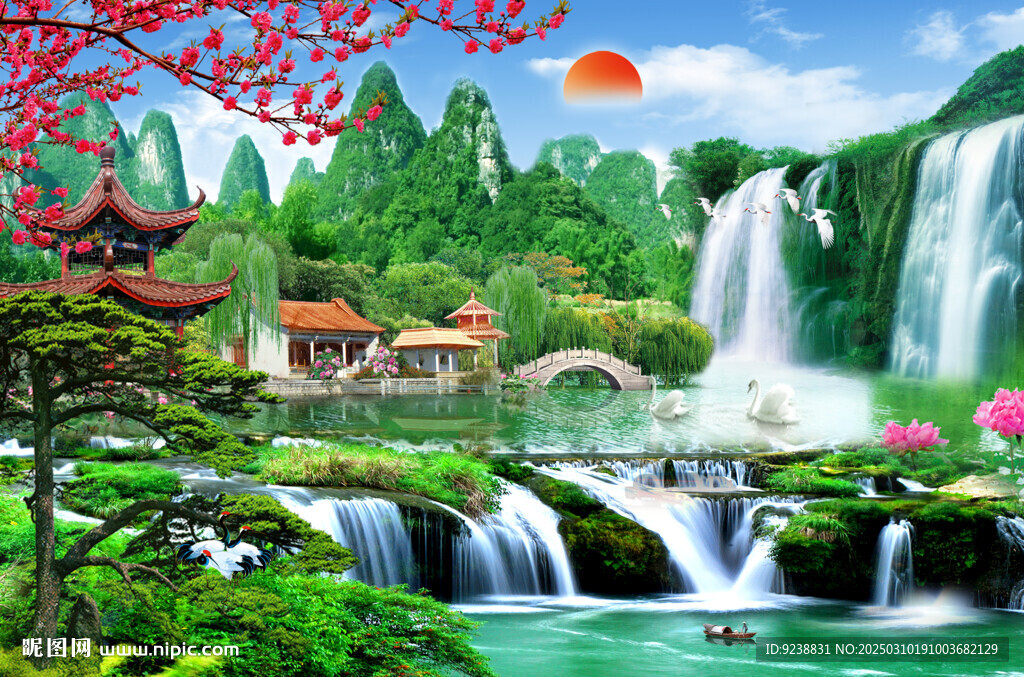 山水風(fēng)景畫(huà)