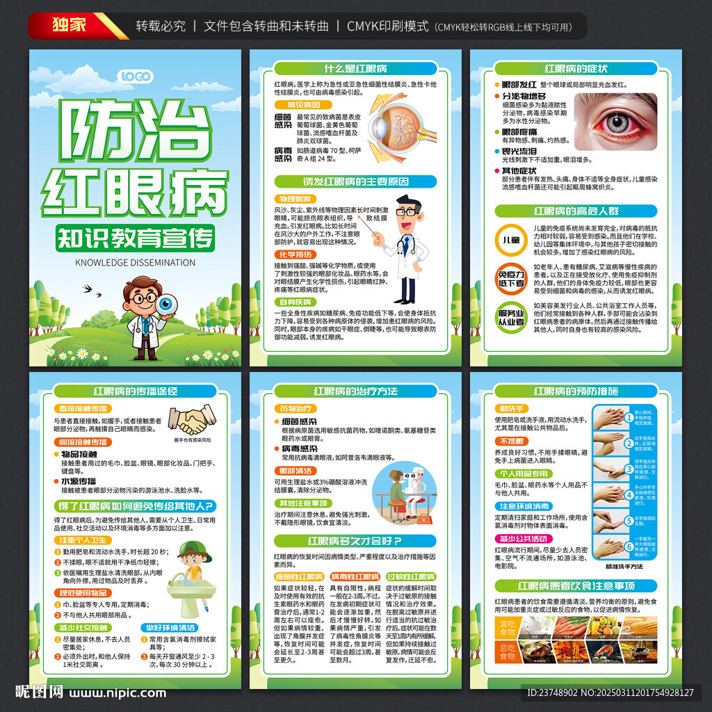 紅眼病知識海報