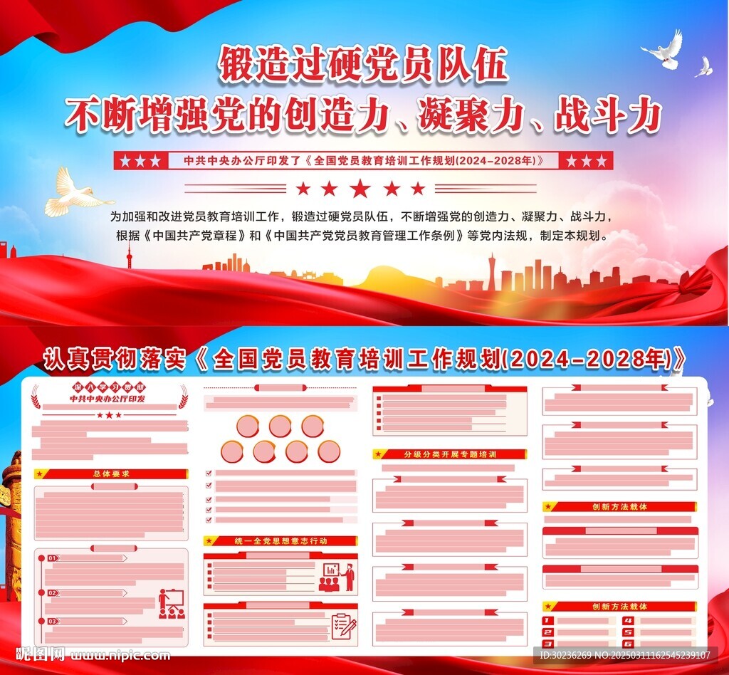 全國黨員教育培訓工作規劃圖片