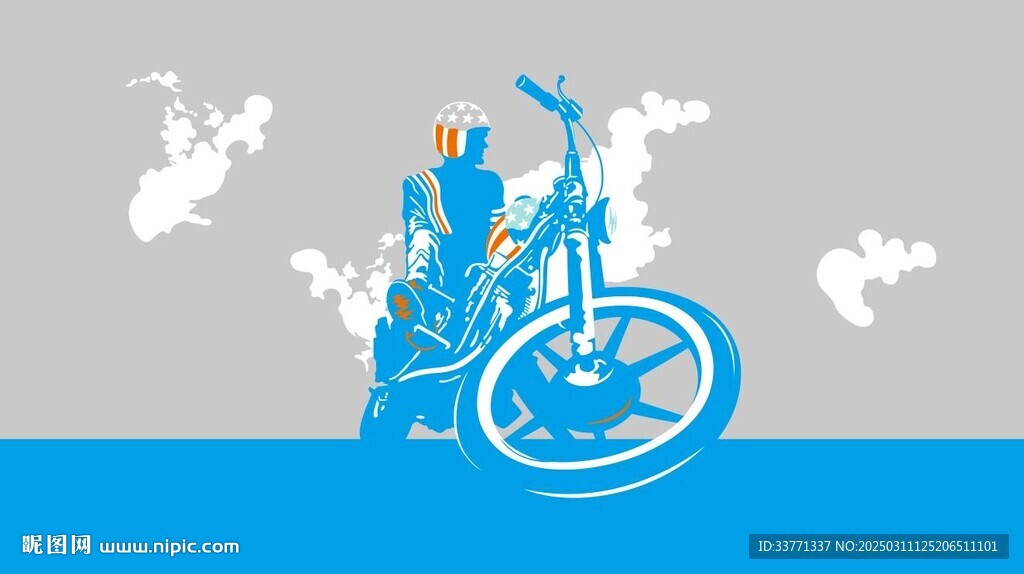 摩托車矢量圖