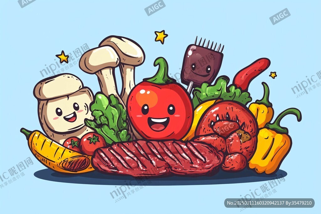 烤肉蔬菜大集合