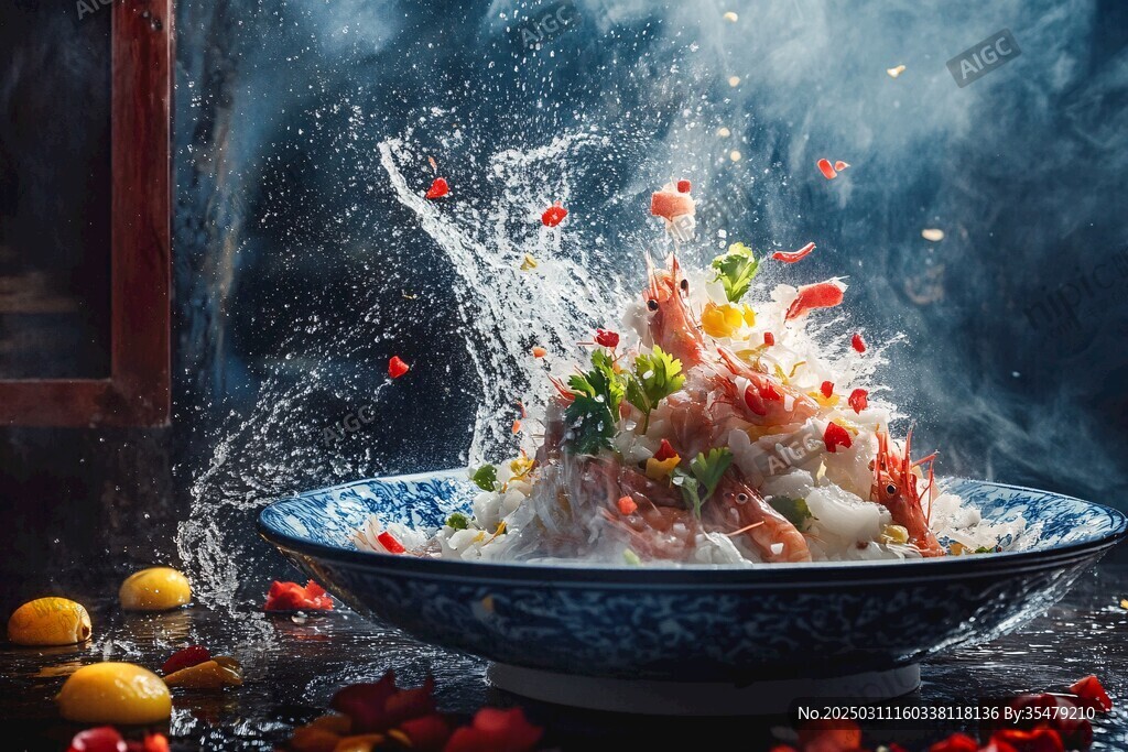 水晶蝦球 色彩斑斕的美食杰作