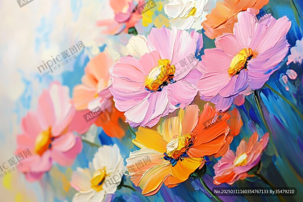 五彩斑斕的花海