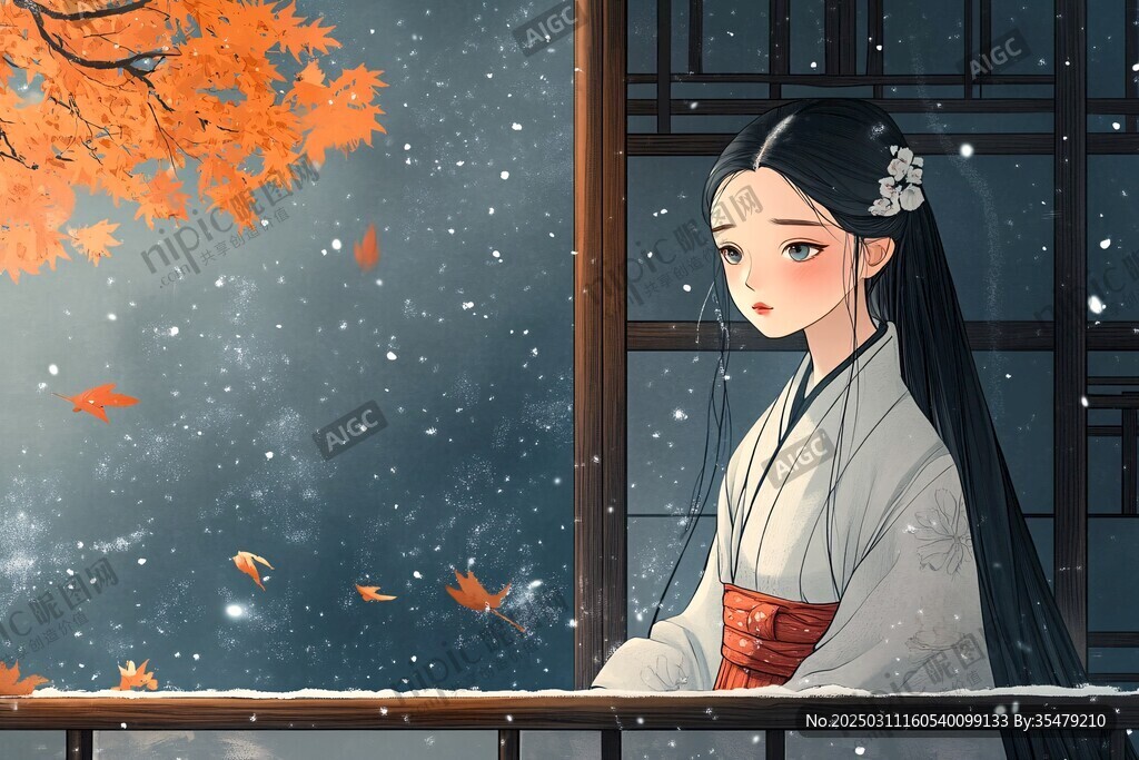 秋日里的雪