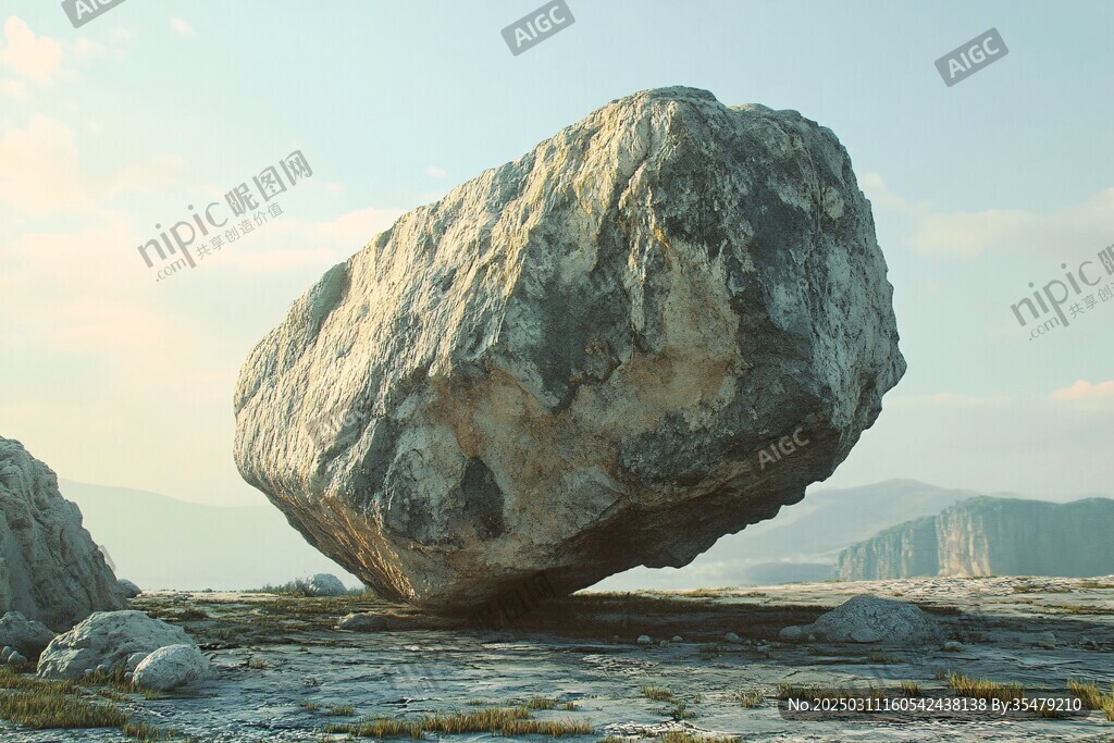 懸浮巖石之謎
