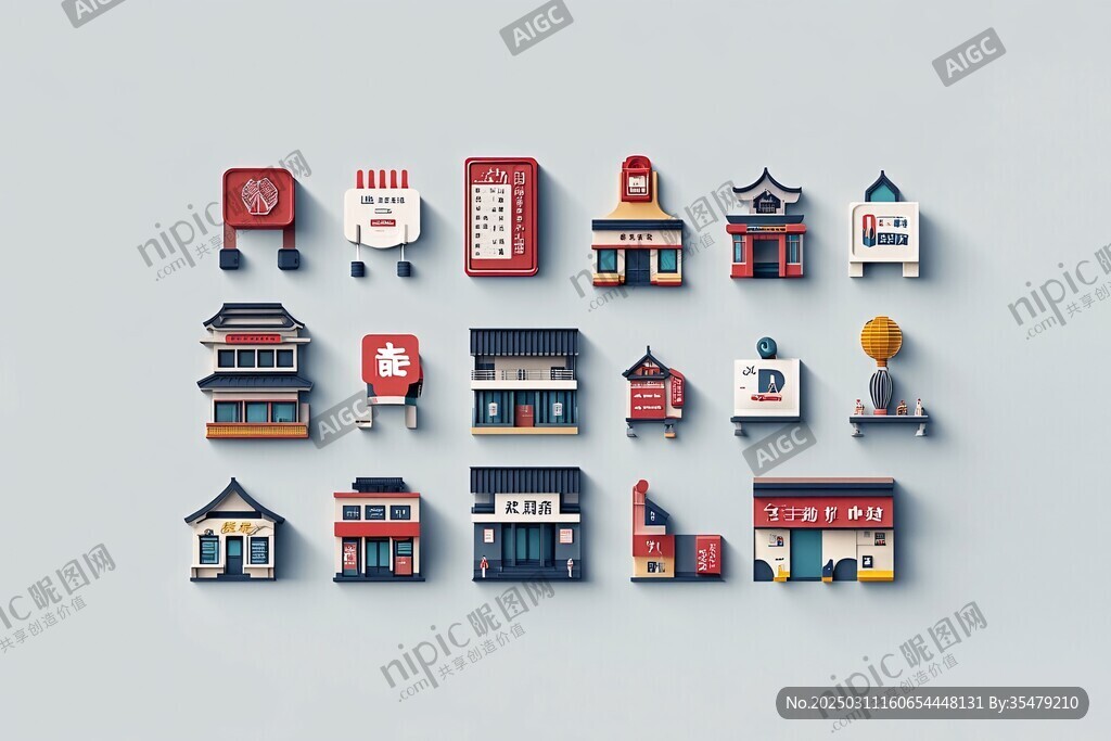 城市建筑風格多樣