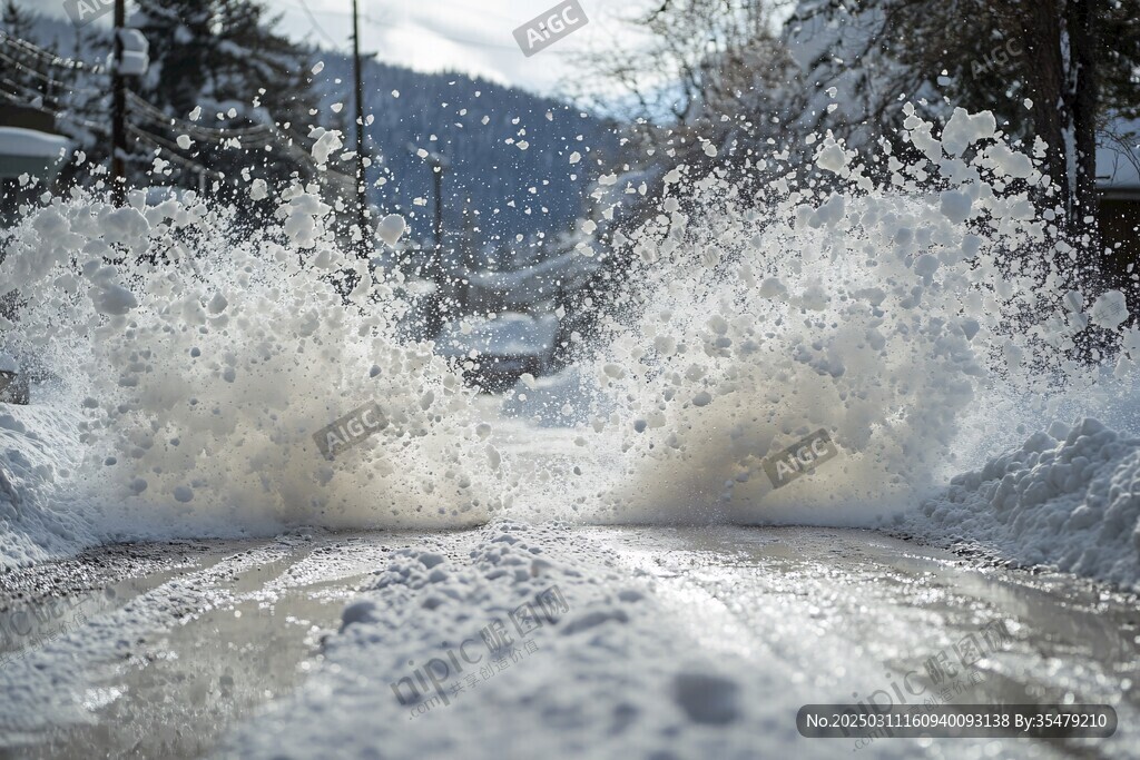 冬季道路積雪融化現(xiàn)象