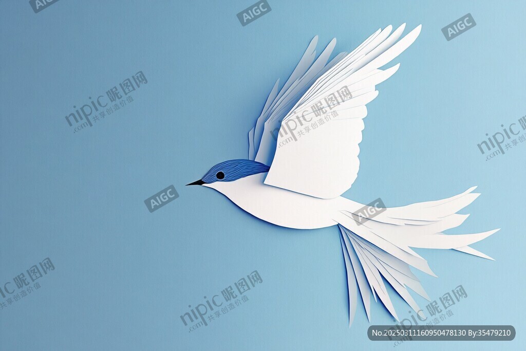 藝術剪紙鳥類圖案