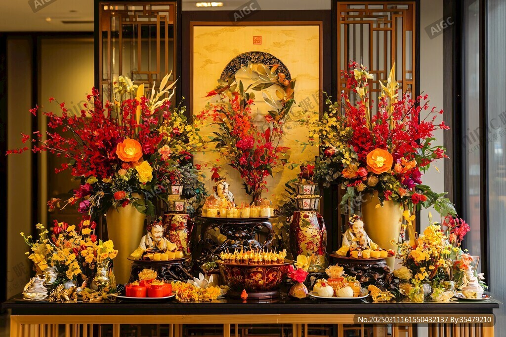 奢華中國風花藝展示