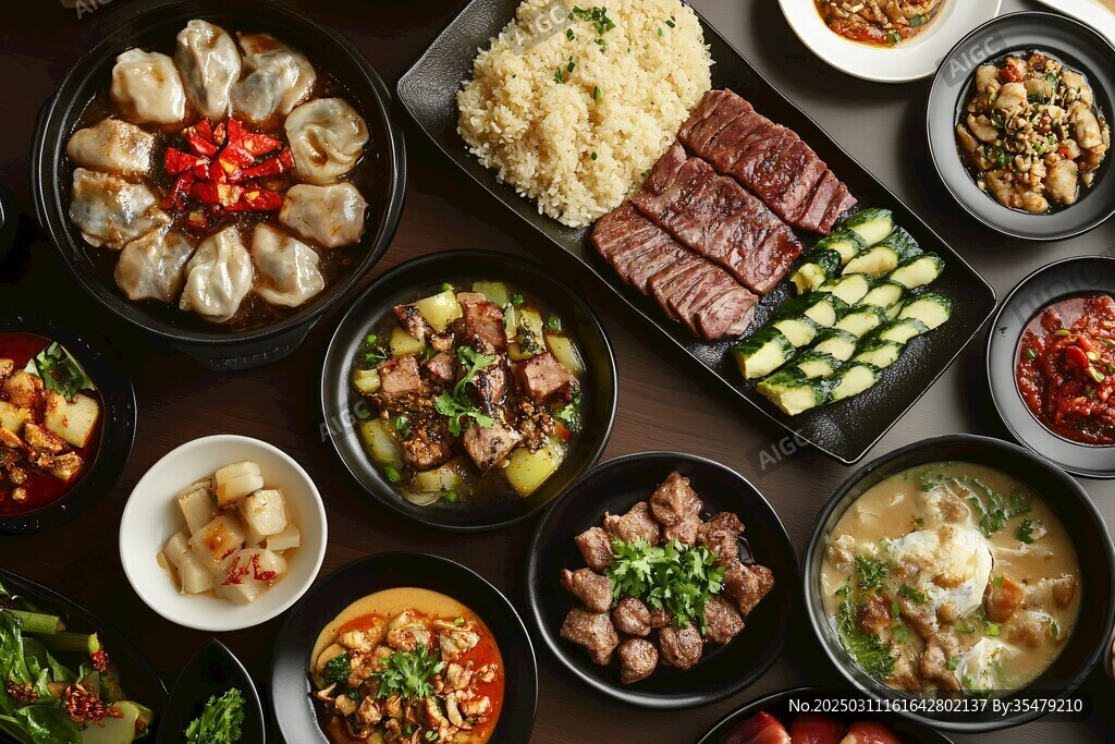 美味中國菜肴的盛宴