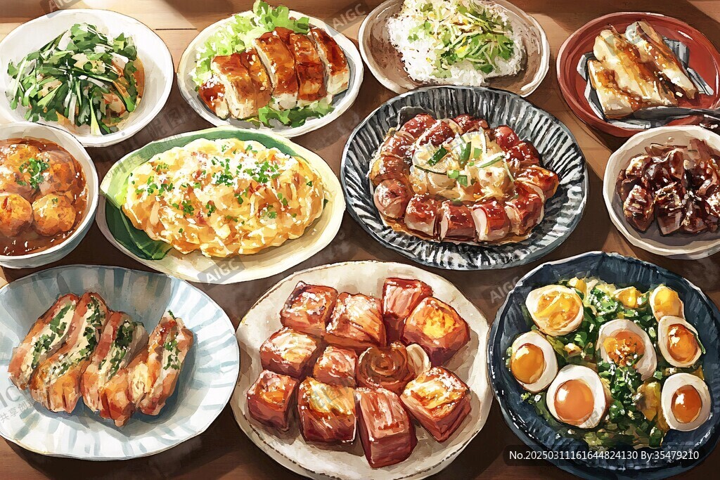 美味佳肴的盛宴