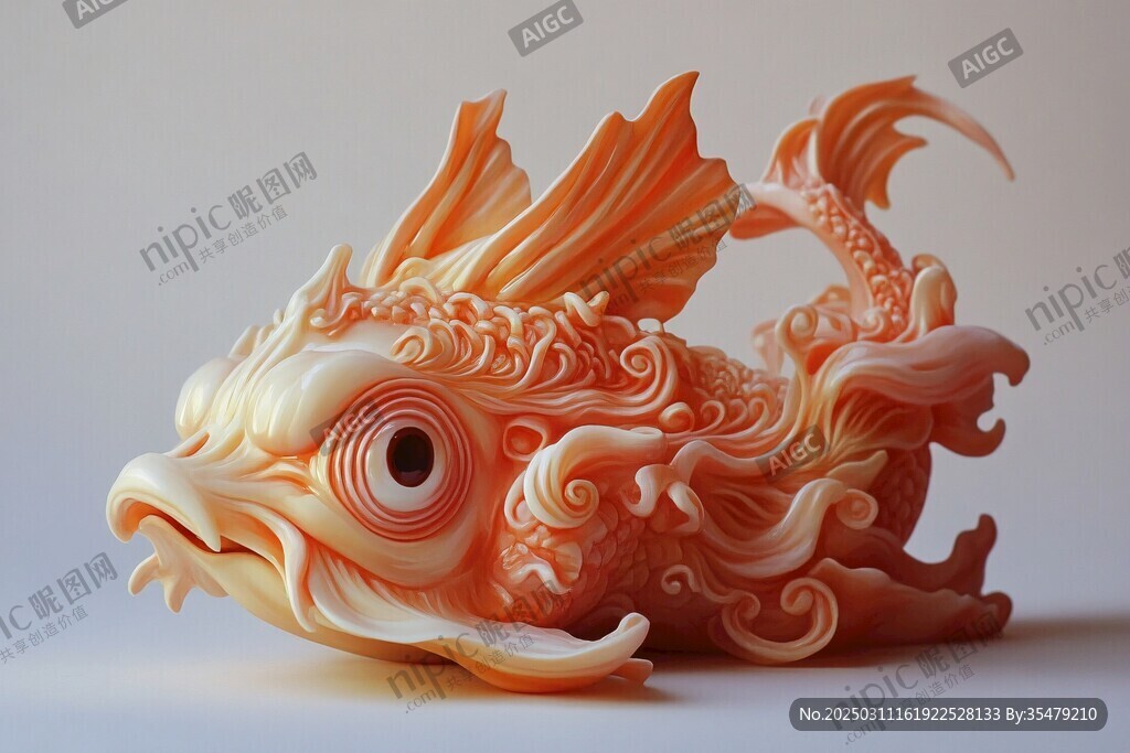 奇幻海洋生物雕塑