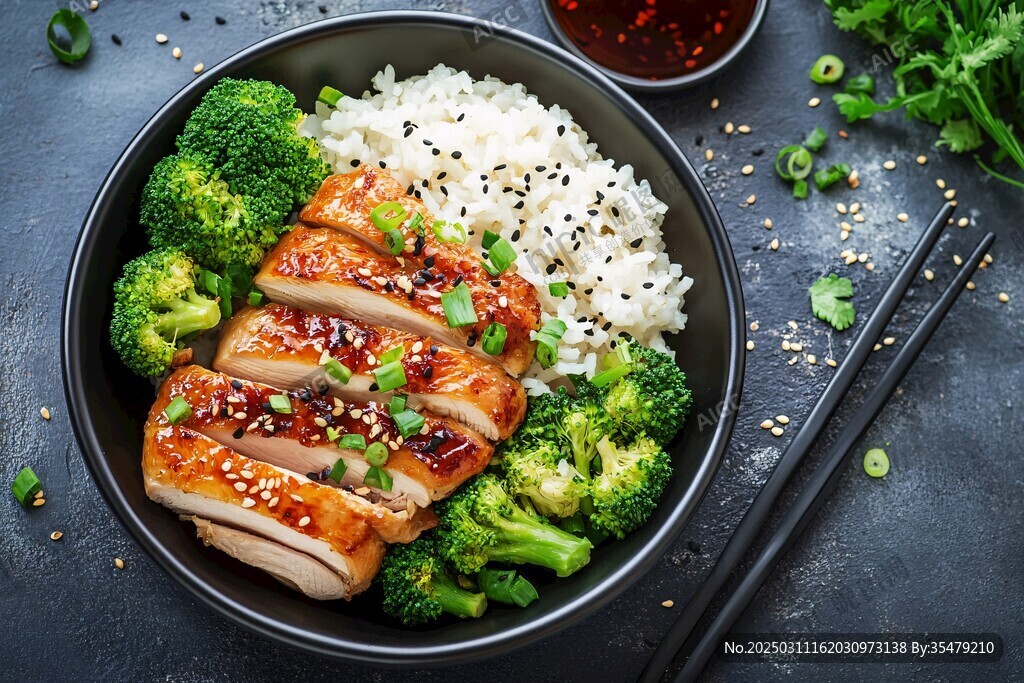 照燒雞肉飯碗