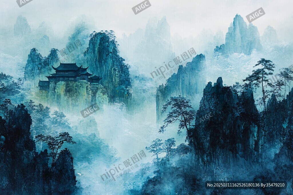 霧里看山圖