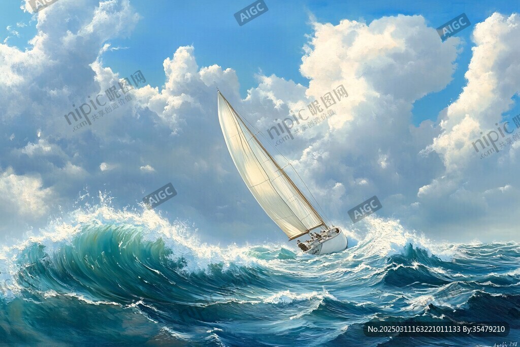 波濤洶涌的海洋之旅