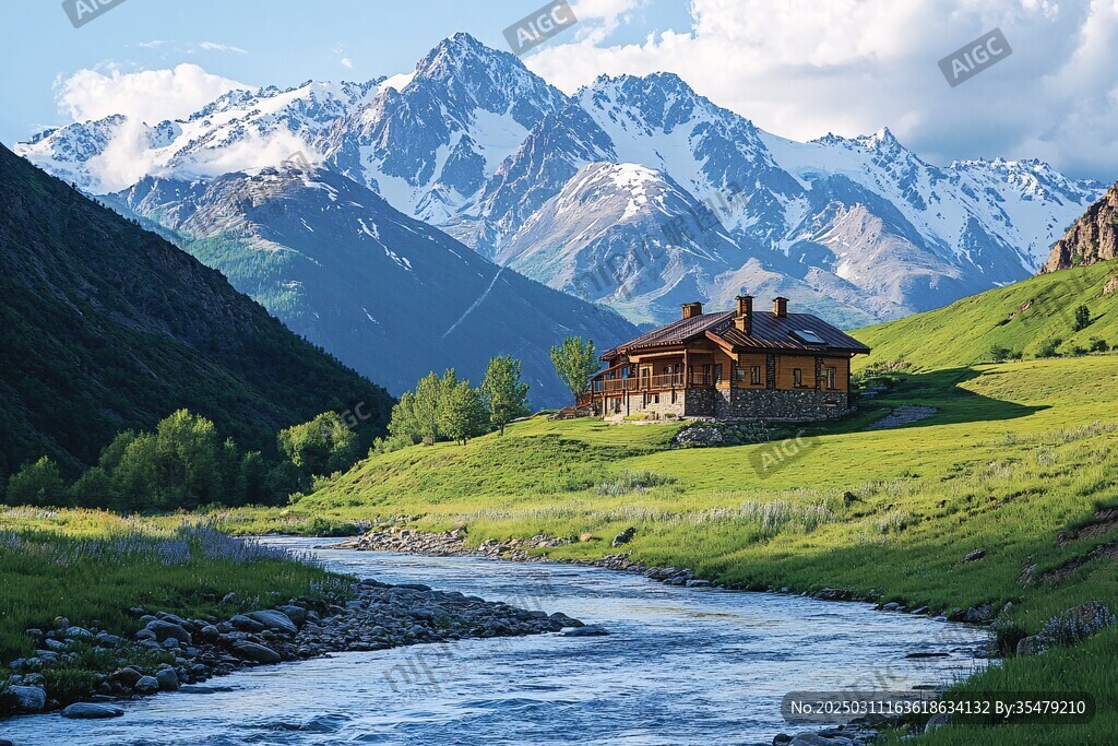 山谷中的隱秘小屋