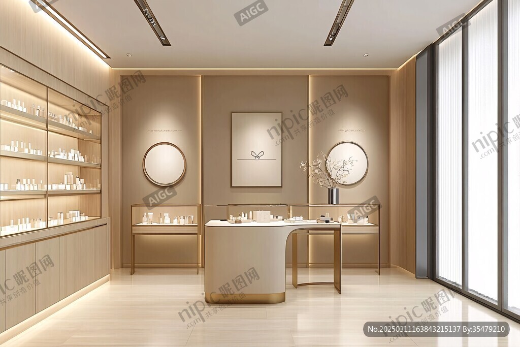 現代化妝品店內飾