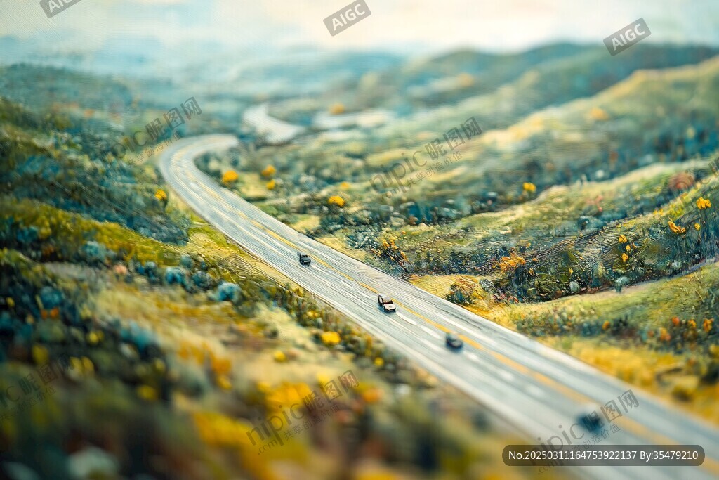 蜿蜒的山路