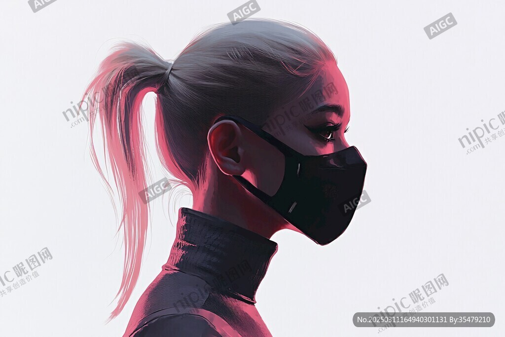 光影下的堅韌女性