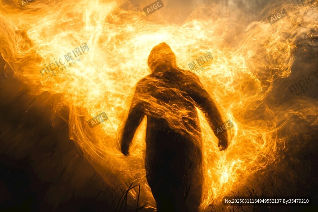 火中行走的神秘人物