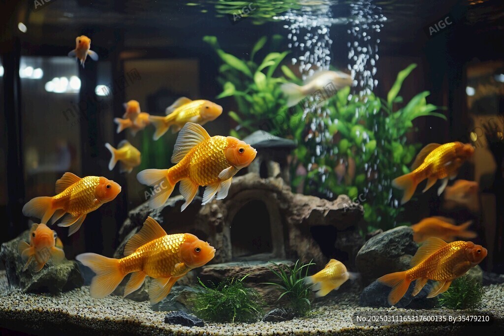 金魚水族箱美景
