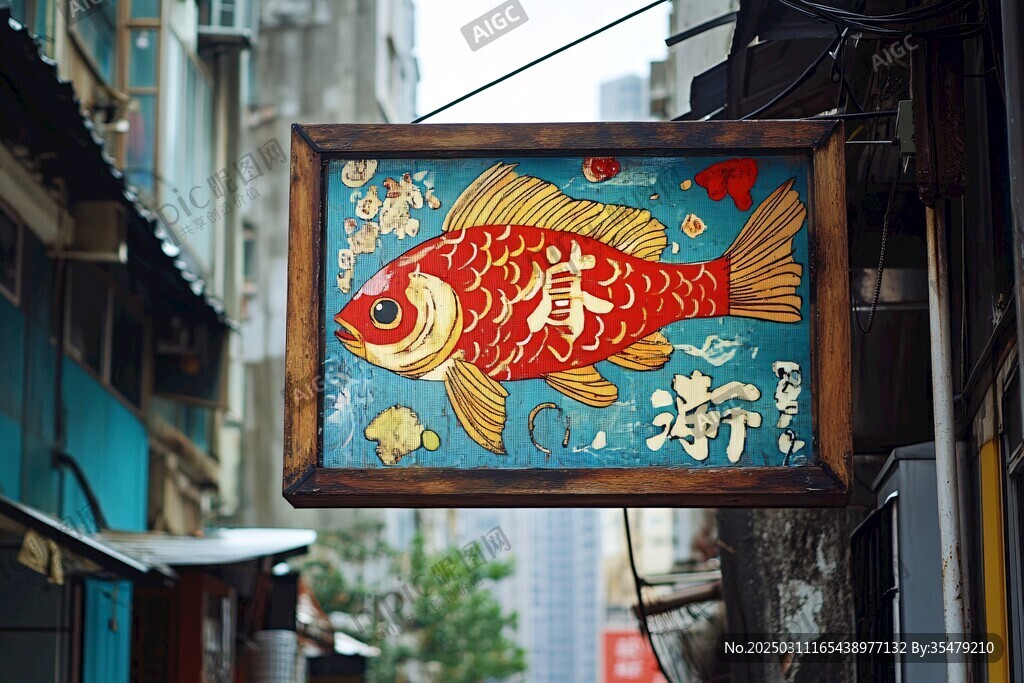 街頭藝術風格的招牌
