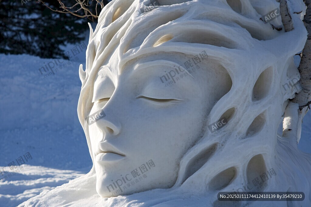 雪中女神