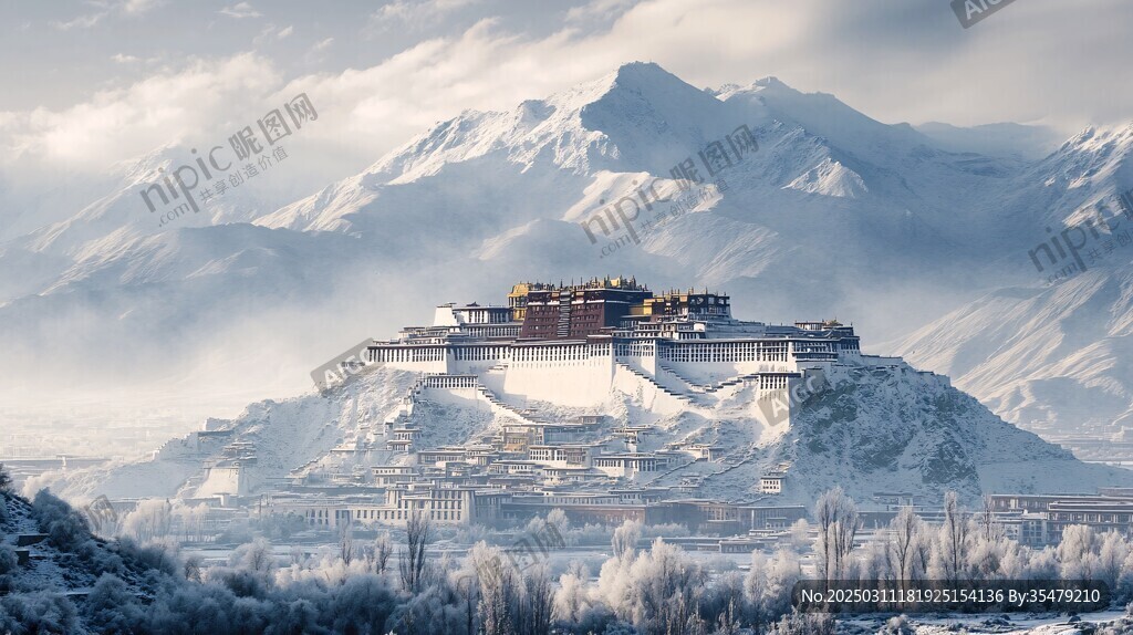 雪山下的古堡