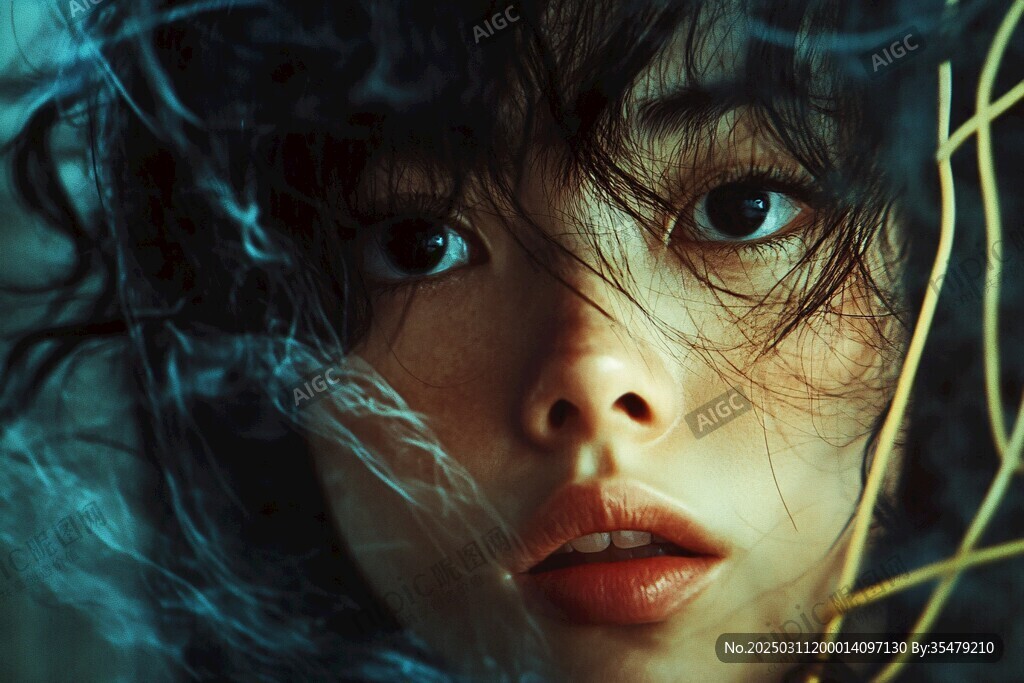 神秘女子的面容