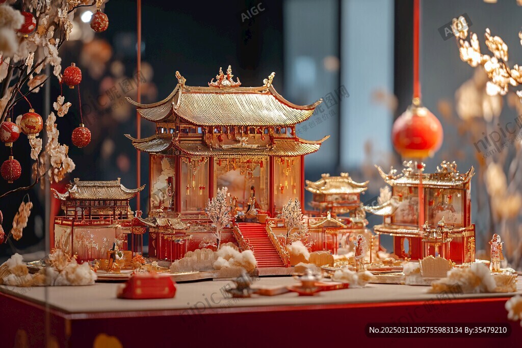 中國傳統(tǒng)建筑微縮模型
